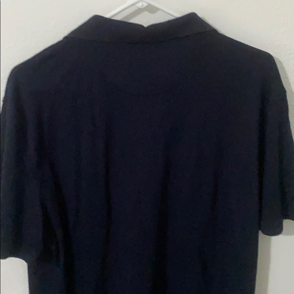 Calvin Klein Liquid Touch Navy Polo (L) - Picture 6 of 10